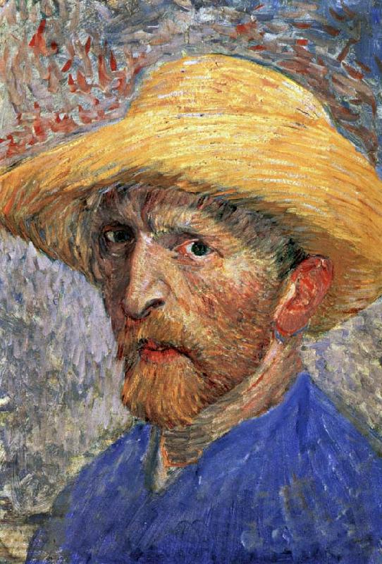 Vincent Van Gogh Self-Portrait in a Straw Hat France oil painting art